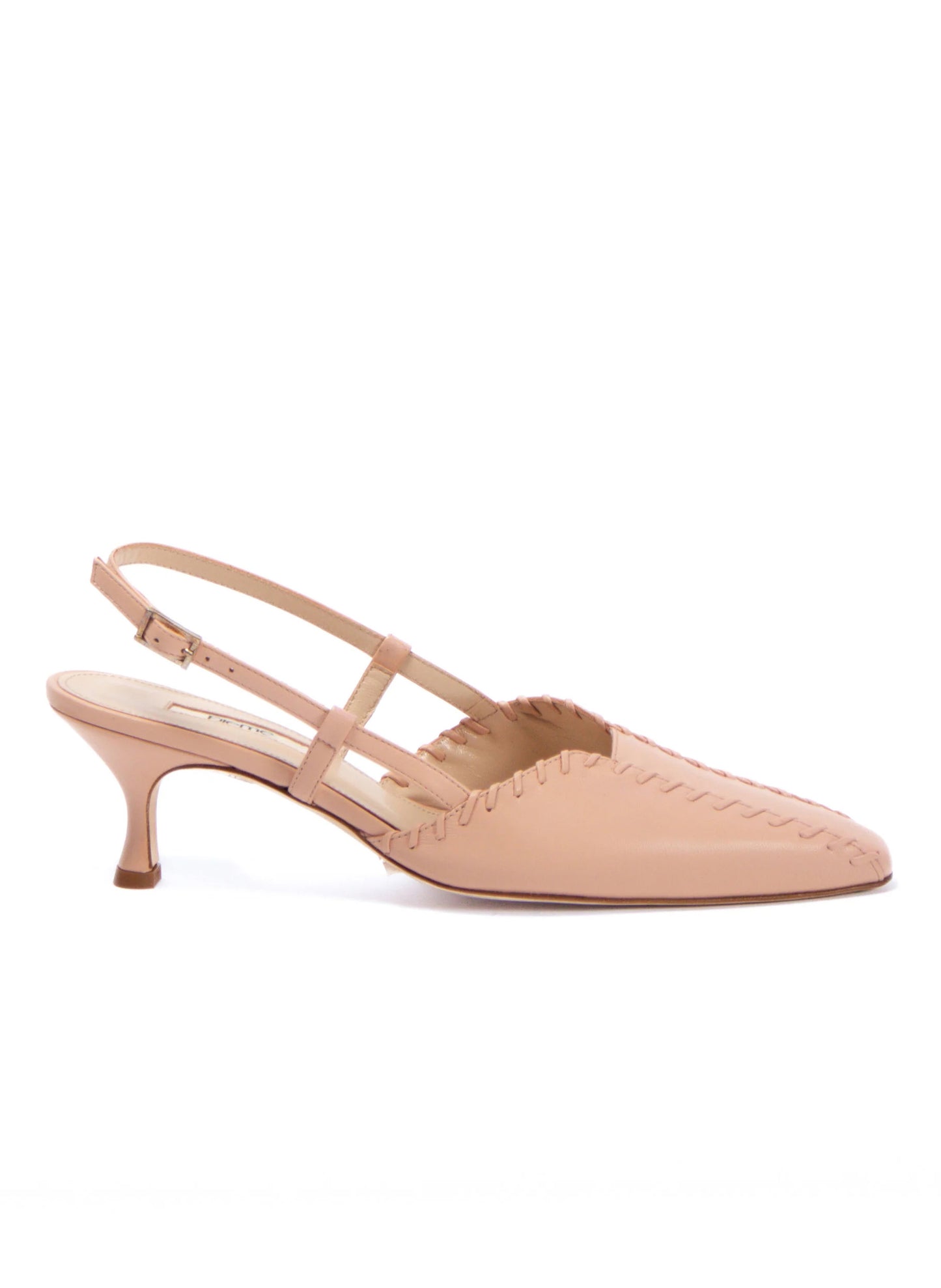 Stitch Slingback Heel Powder Pink
