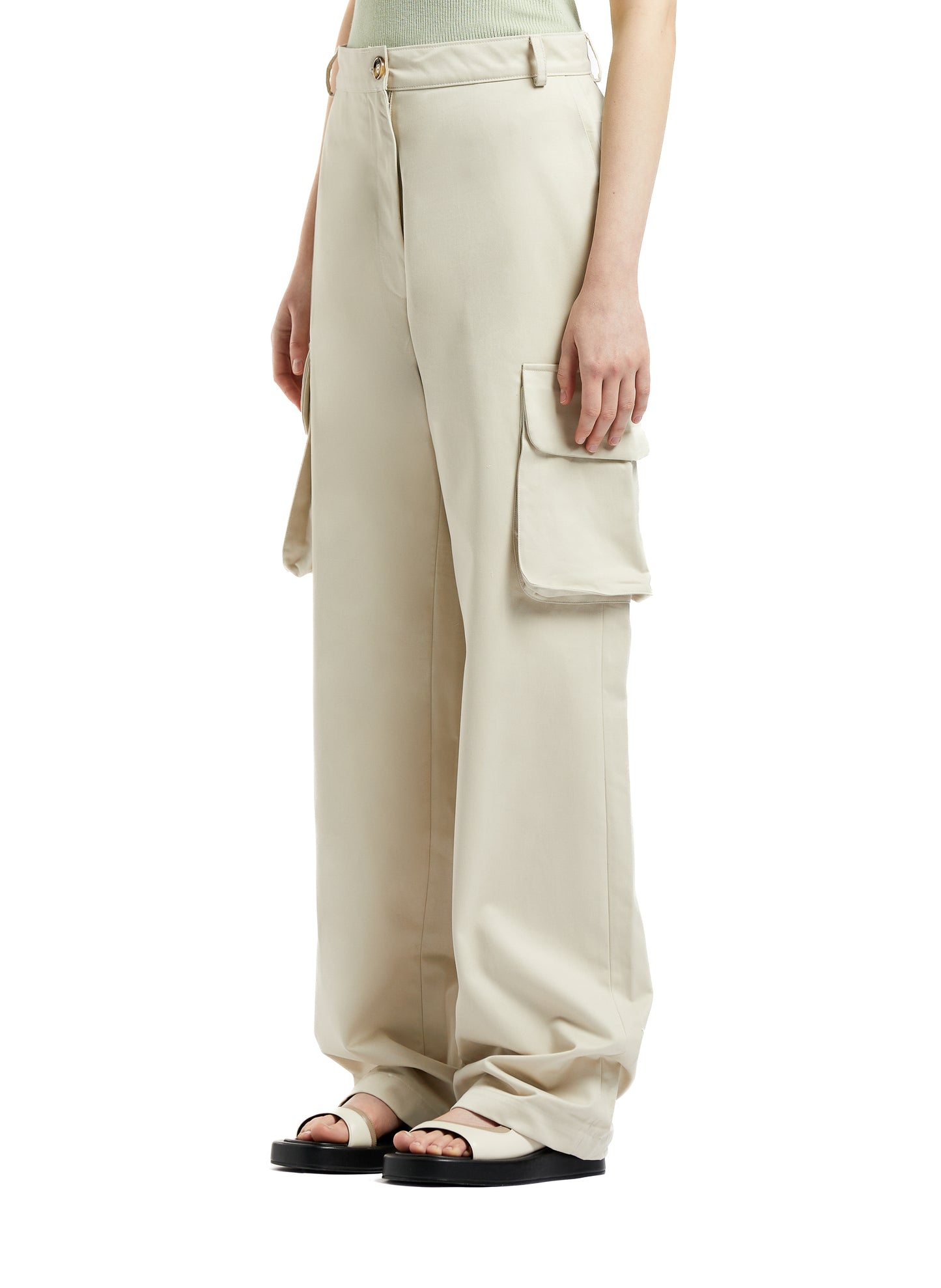 Gabardine Trousers Beige