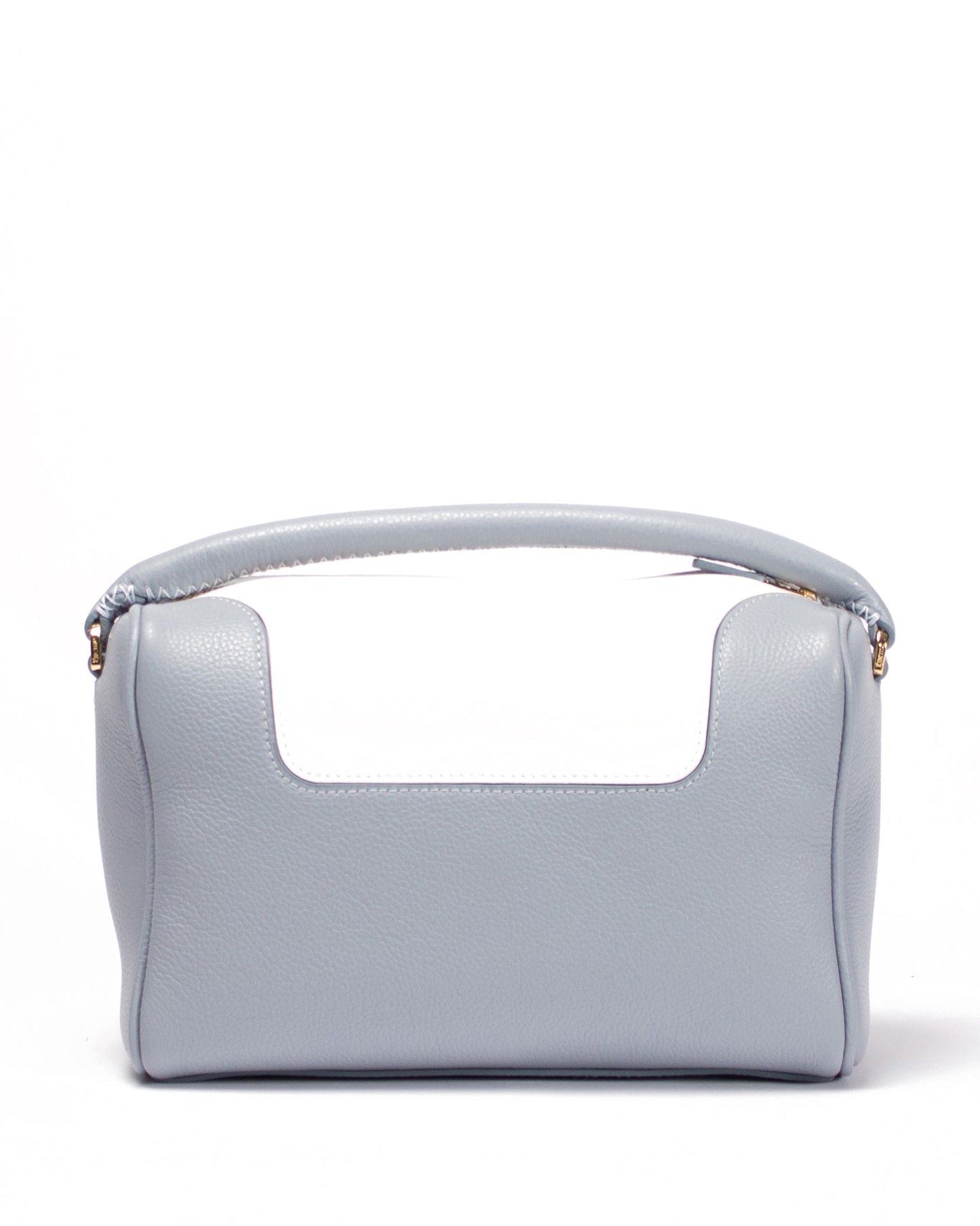Treasure Pebbled Leather Grey Blue/White