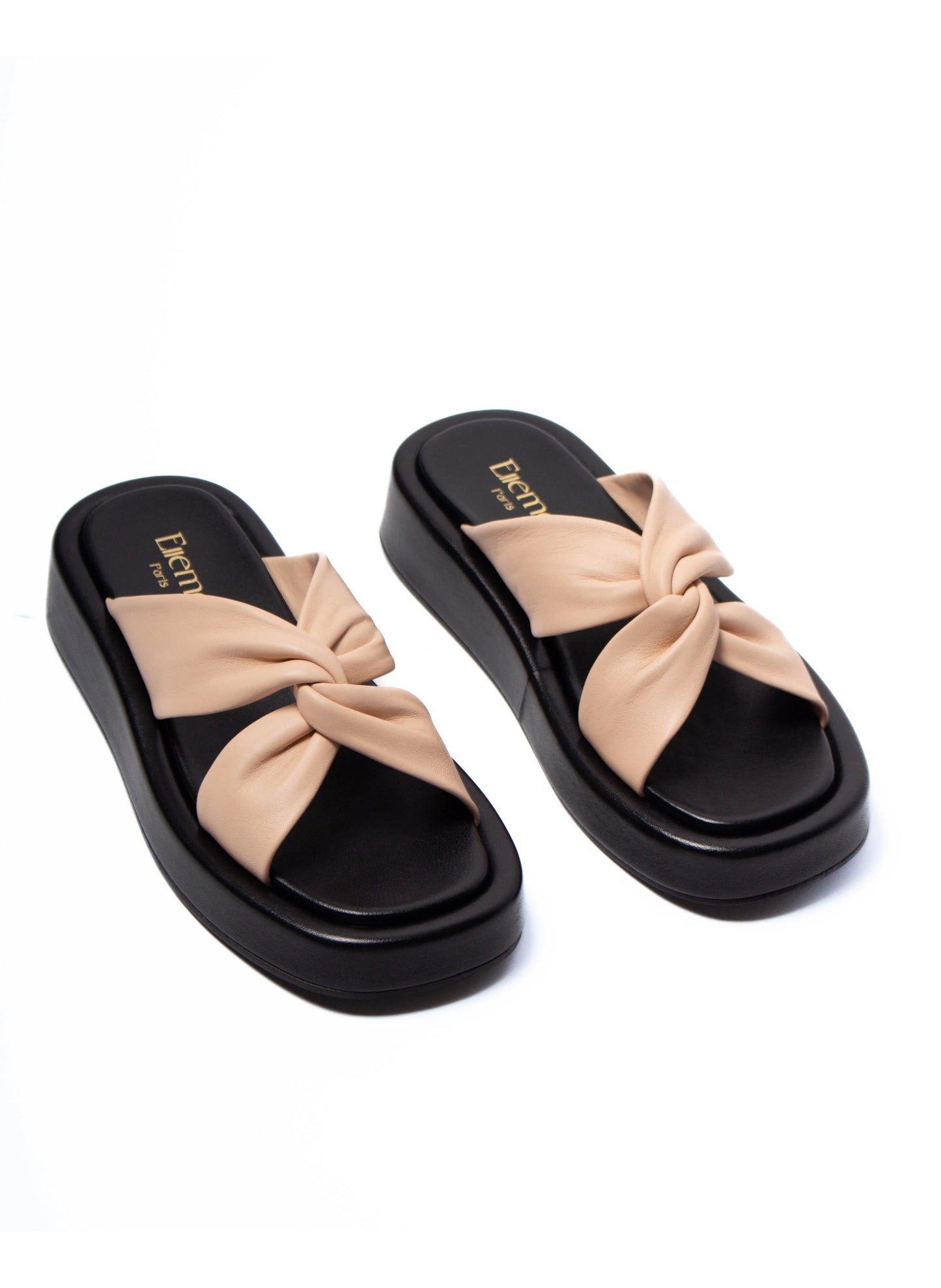 Tresse Platform Black/Powder Pink