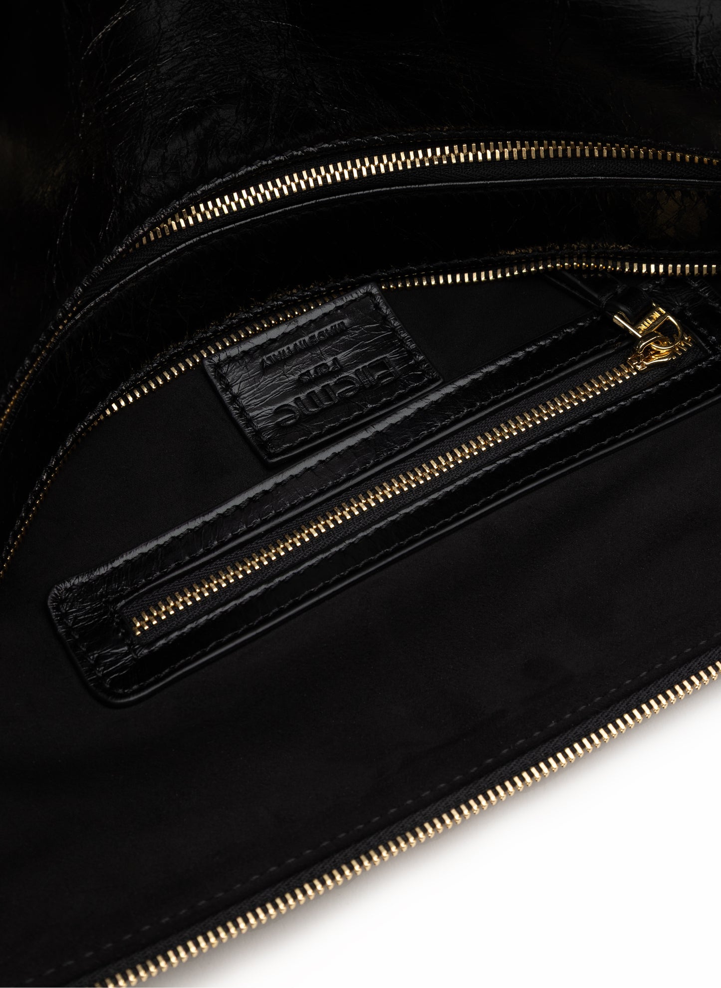 Trousse Large Vintage Leather Black