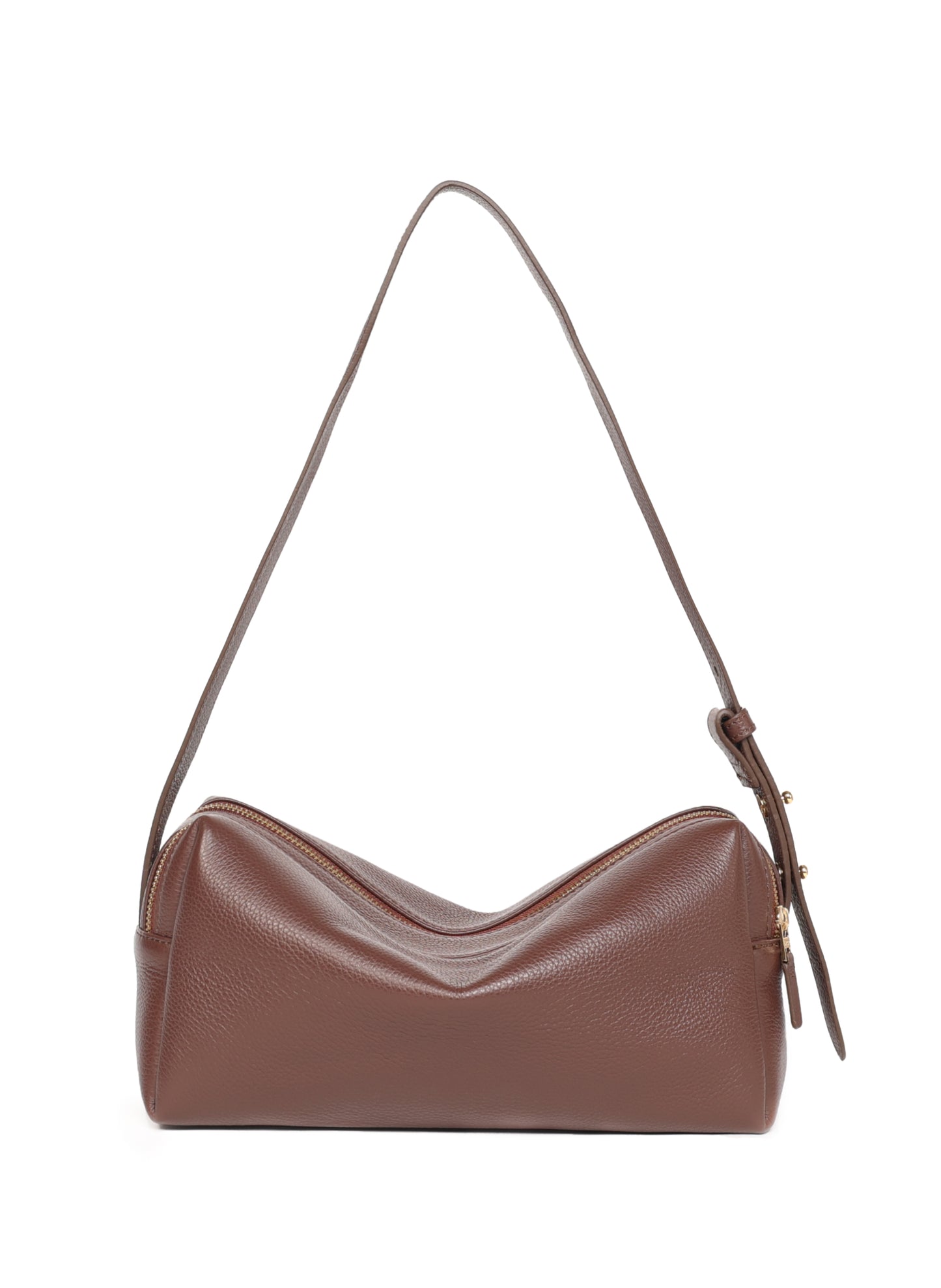 Trousse Cuir grainé marron foncé