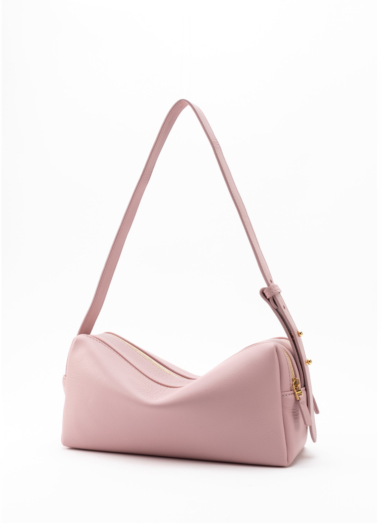 Trousse Cuir grainé rose