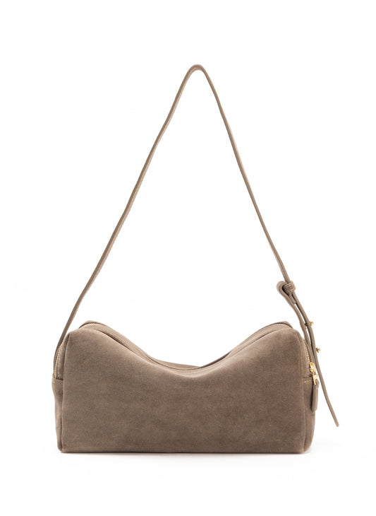 Trousse Wildleder Taupe