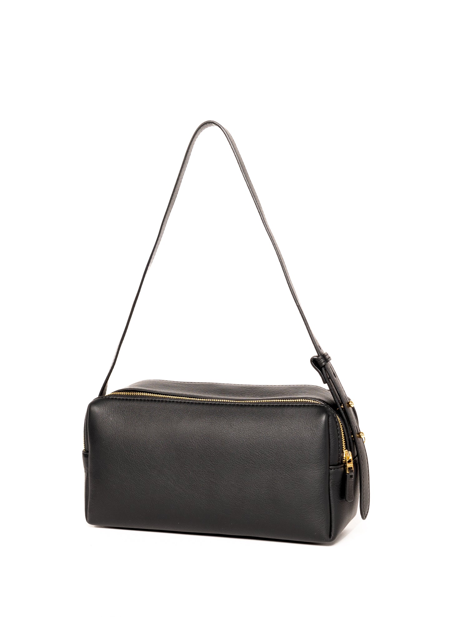 Trousse en cuir marbré Noir