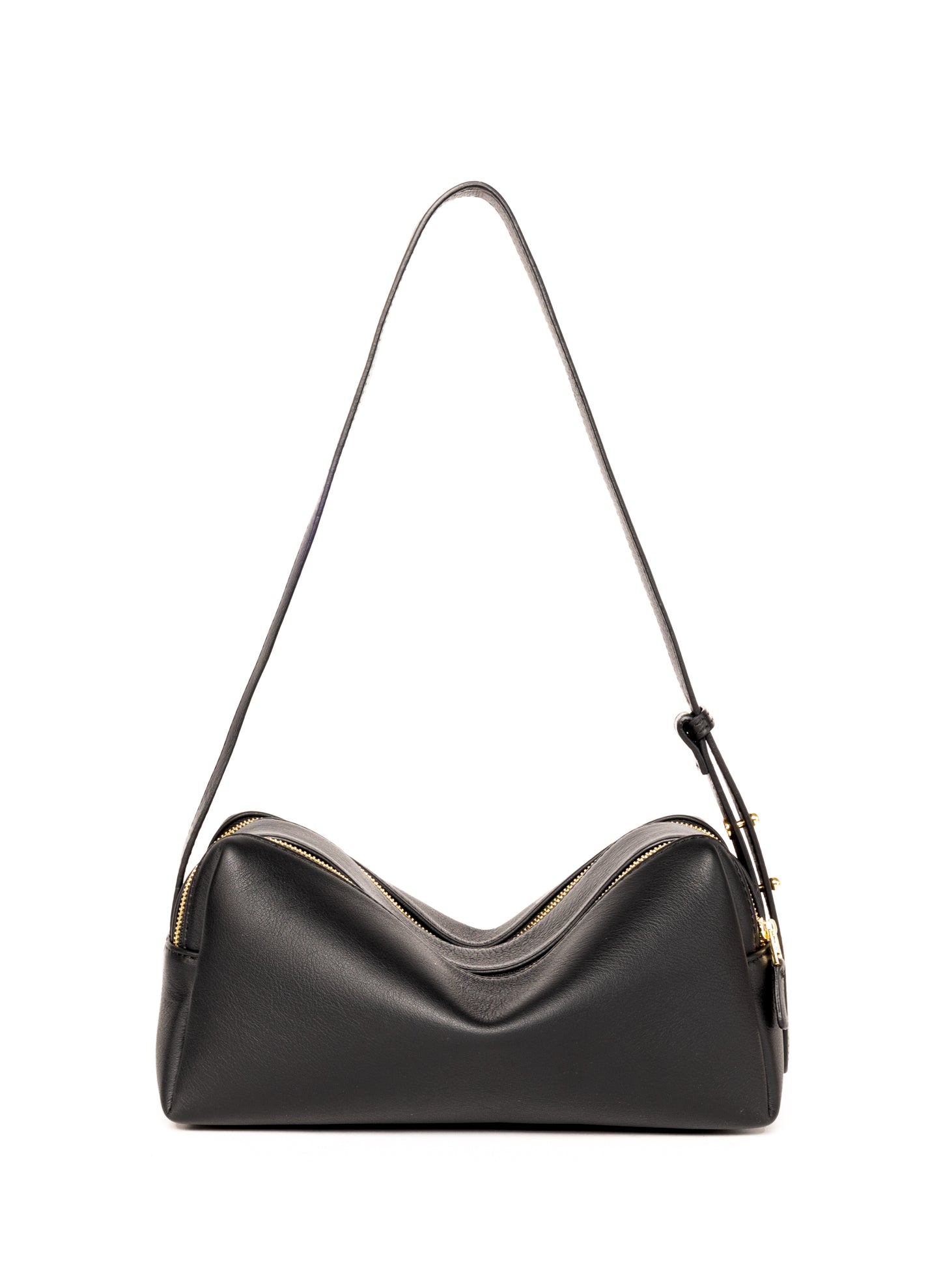 Trousse en cuir marbré Noir