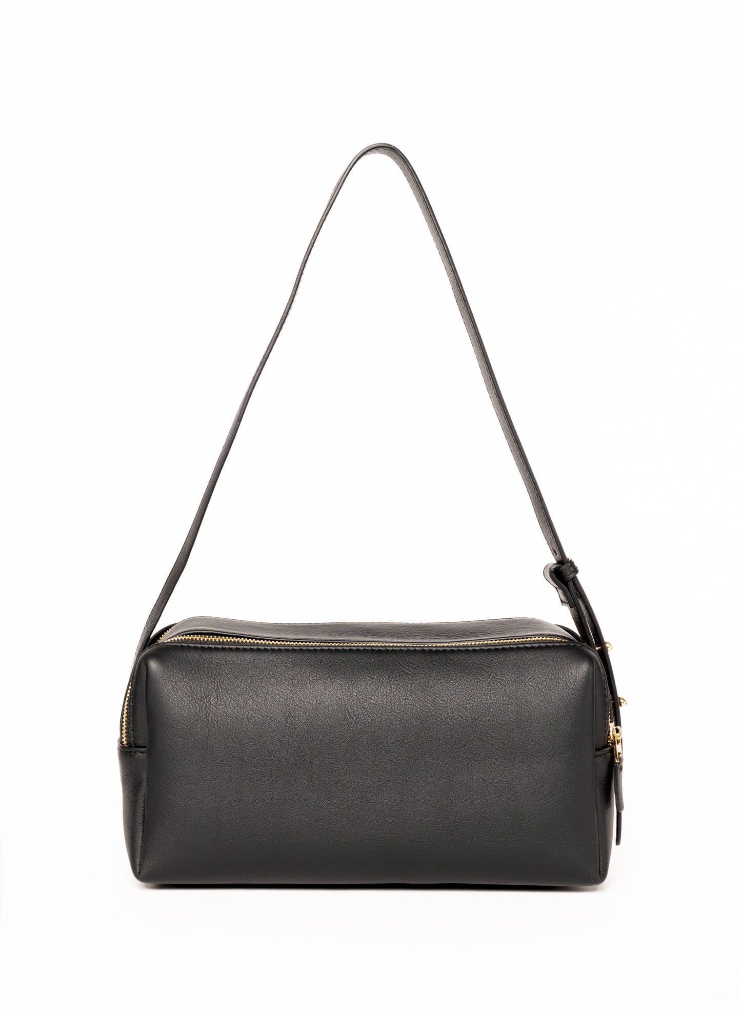 Trousse en cuir marbré Noir