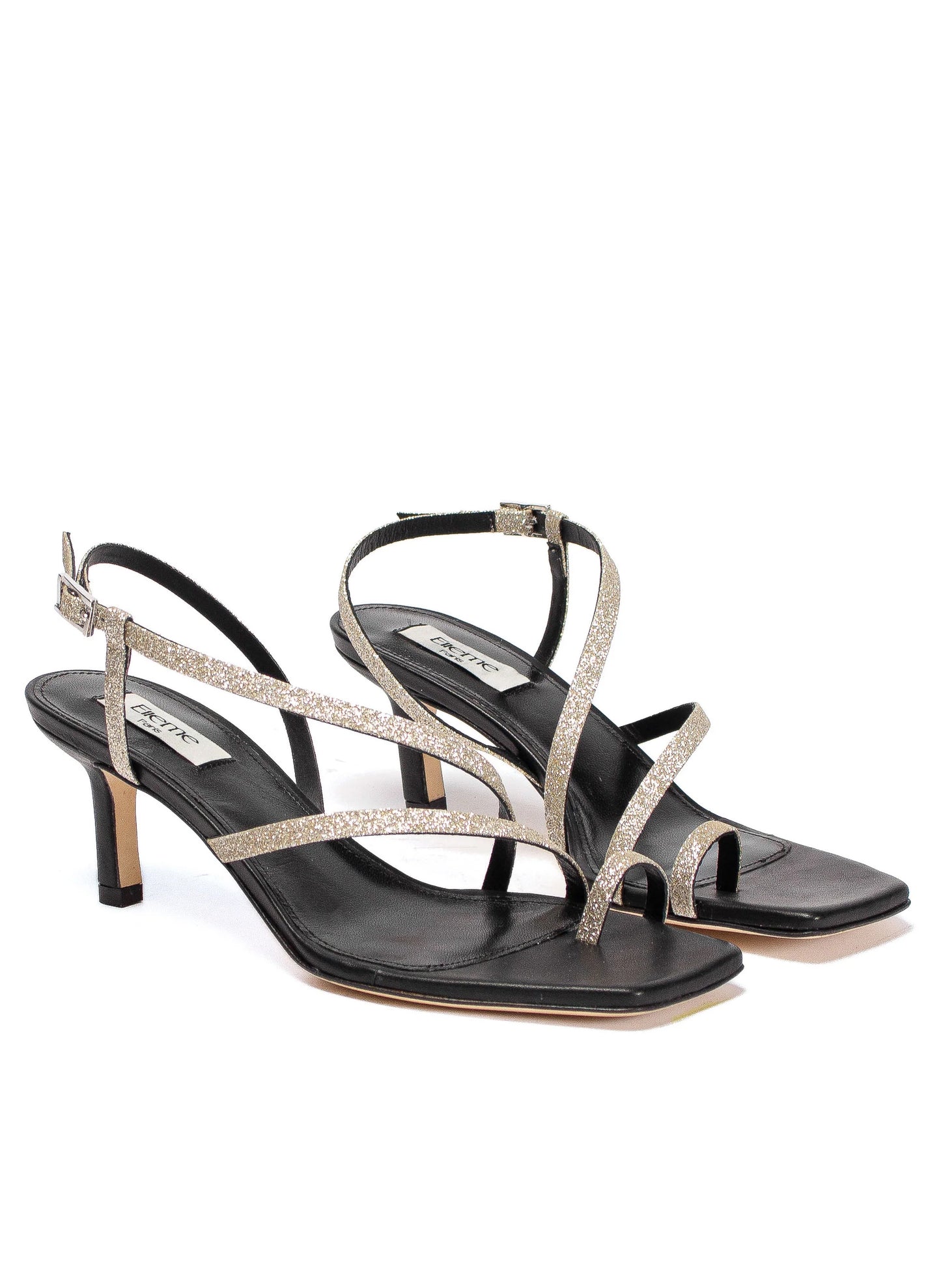 Twist Sandal Sparkle Gold/Black