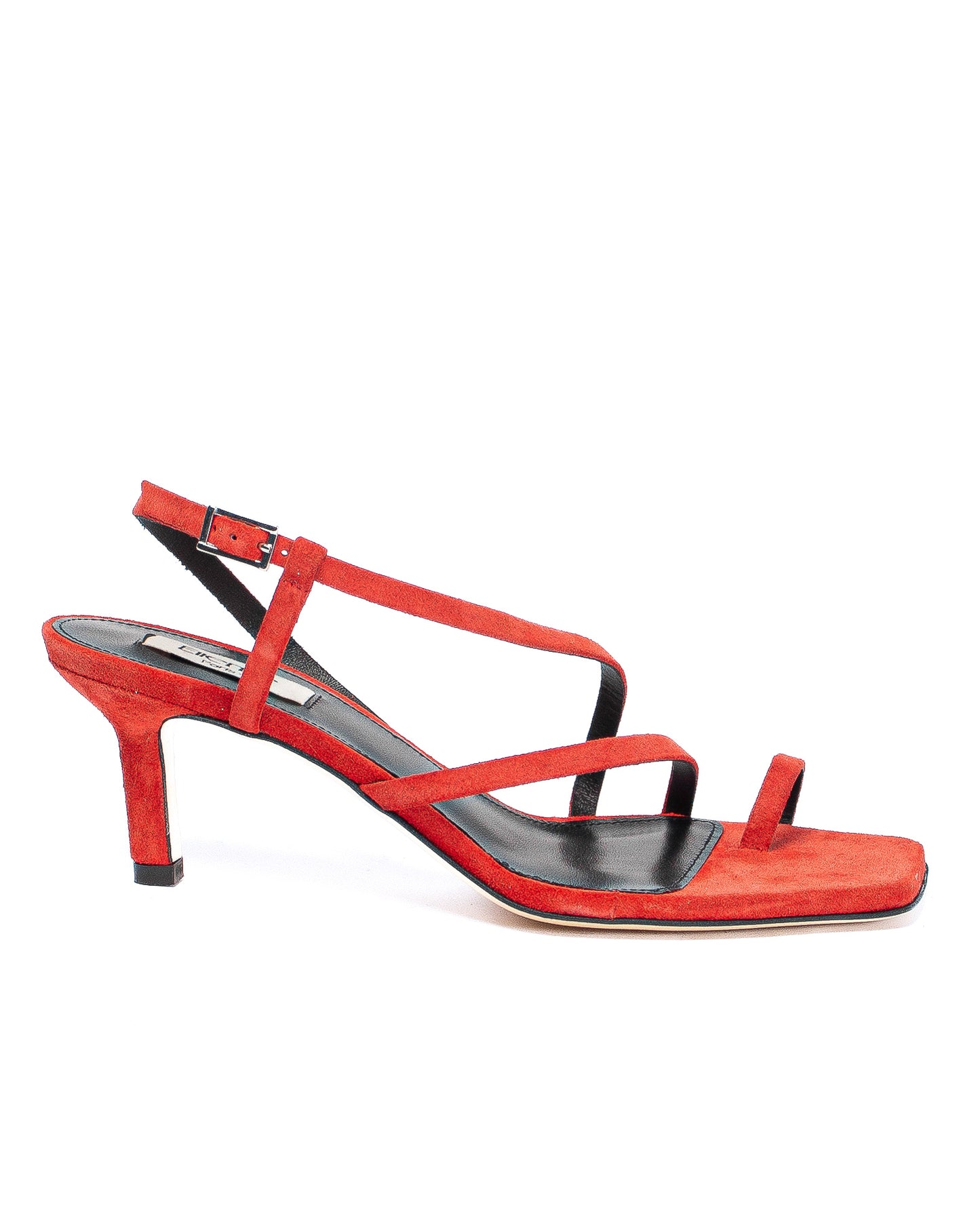 Twist Sandal Suede Red