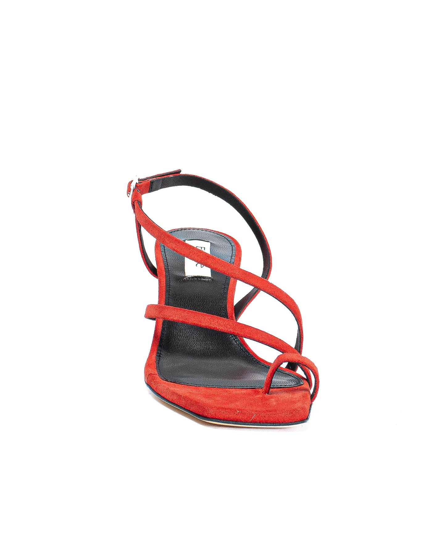 Twist Sandal Suede Red