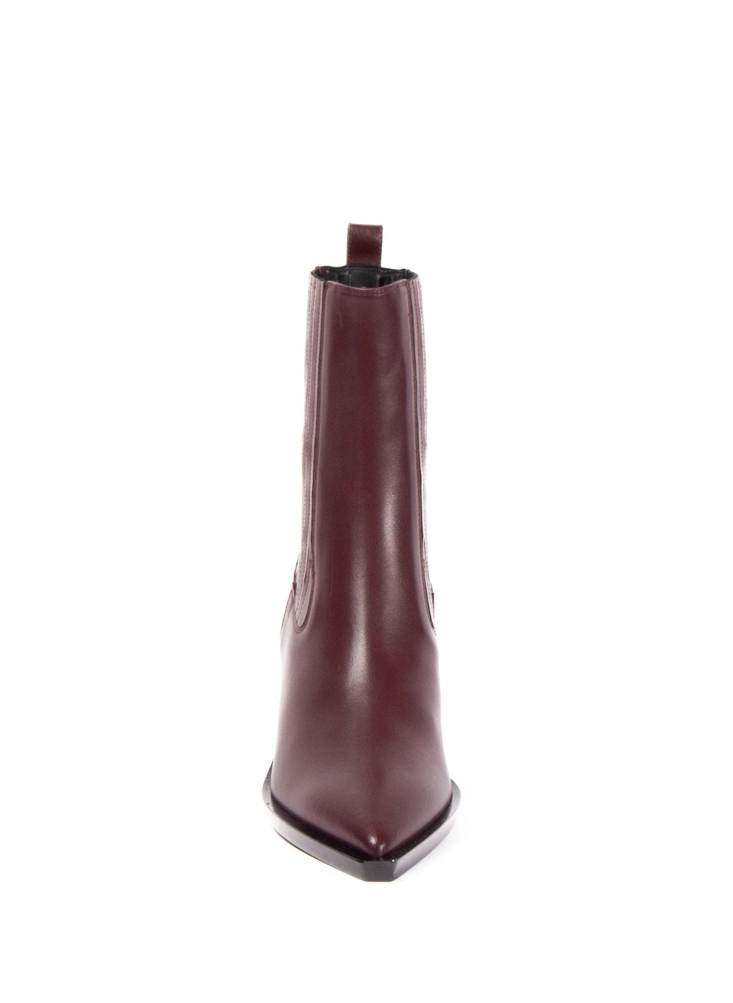 Éclair Boots Elastic Leather Burgundy