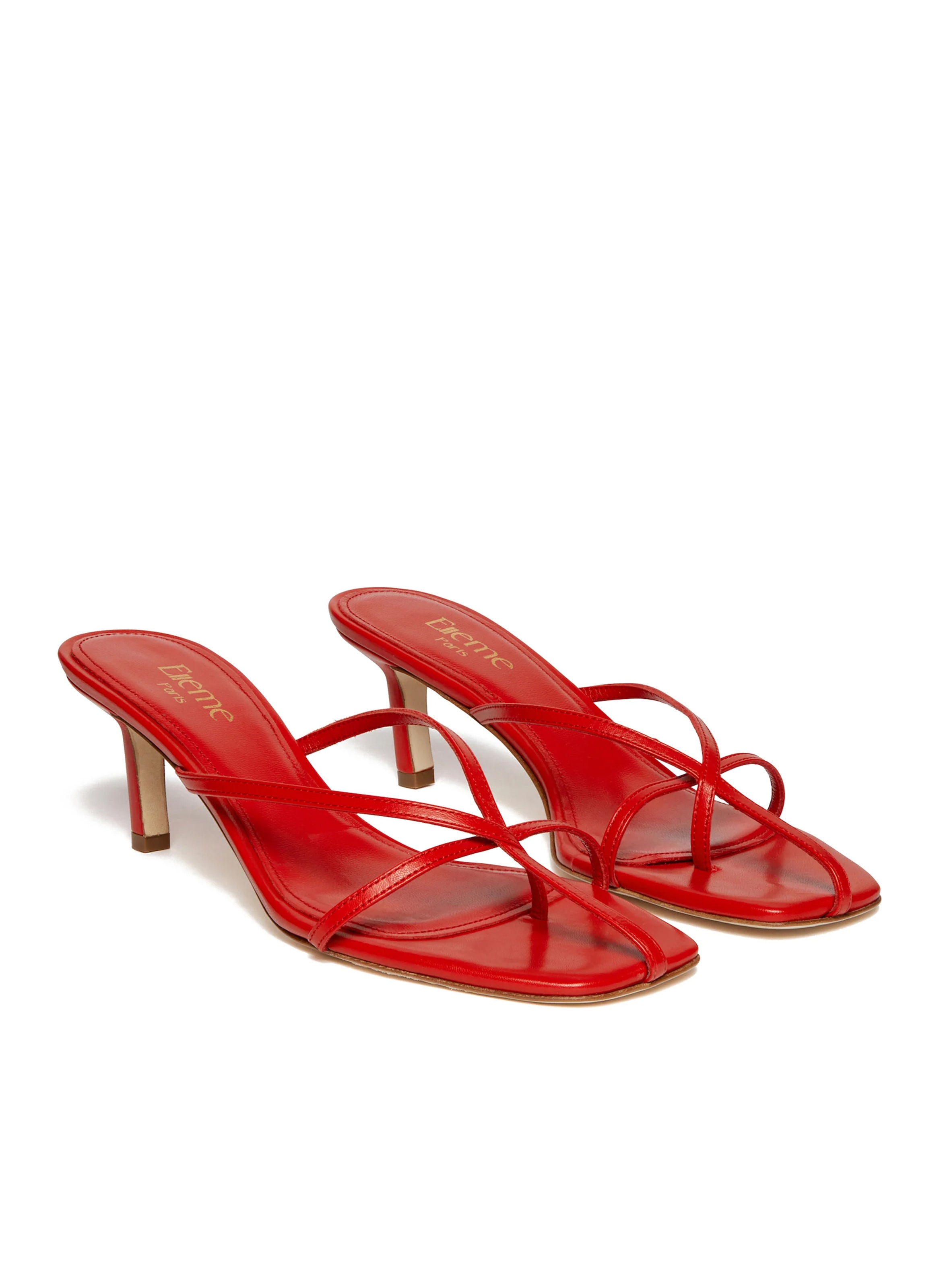 Women Red Patent Leather Pumps / Platform Red Bottom Shoes / Stiletto Heels EU Size 38 / Poland