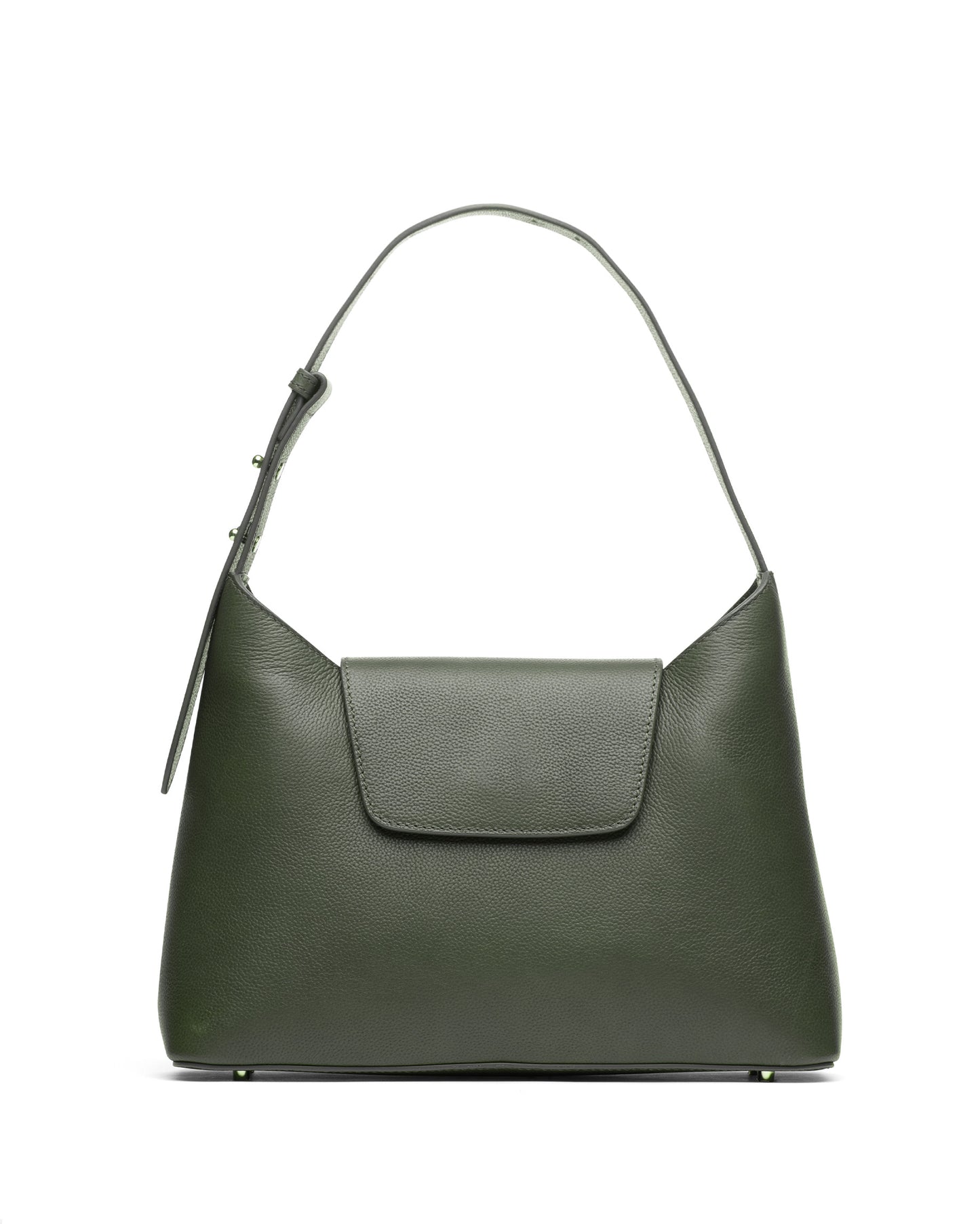Kitten Pebbled Leather Military Green