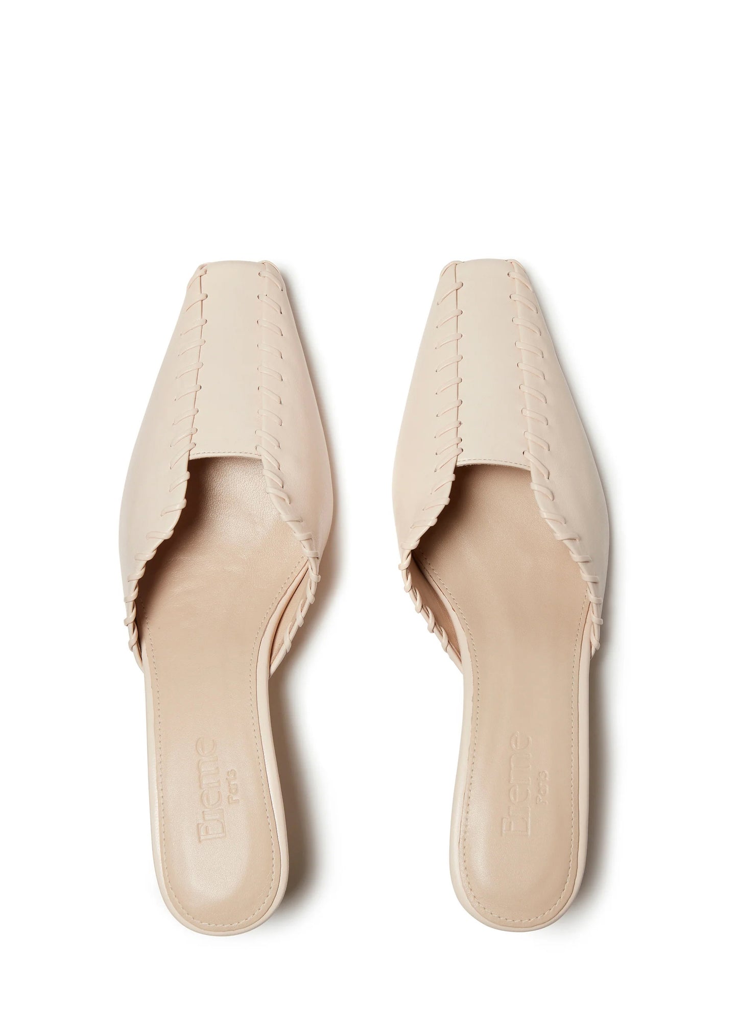 Mules Stitch Beige