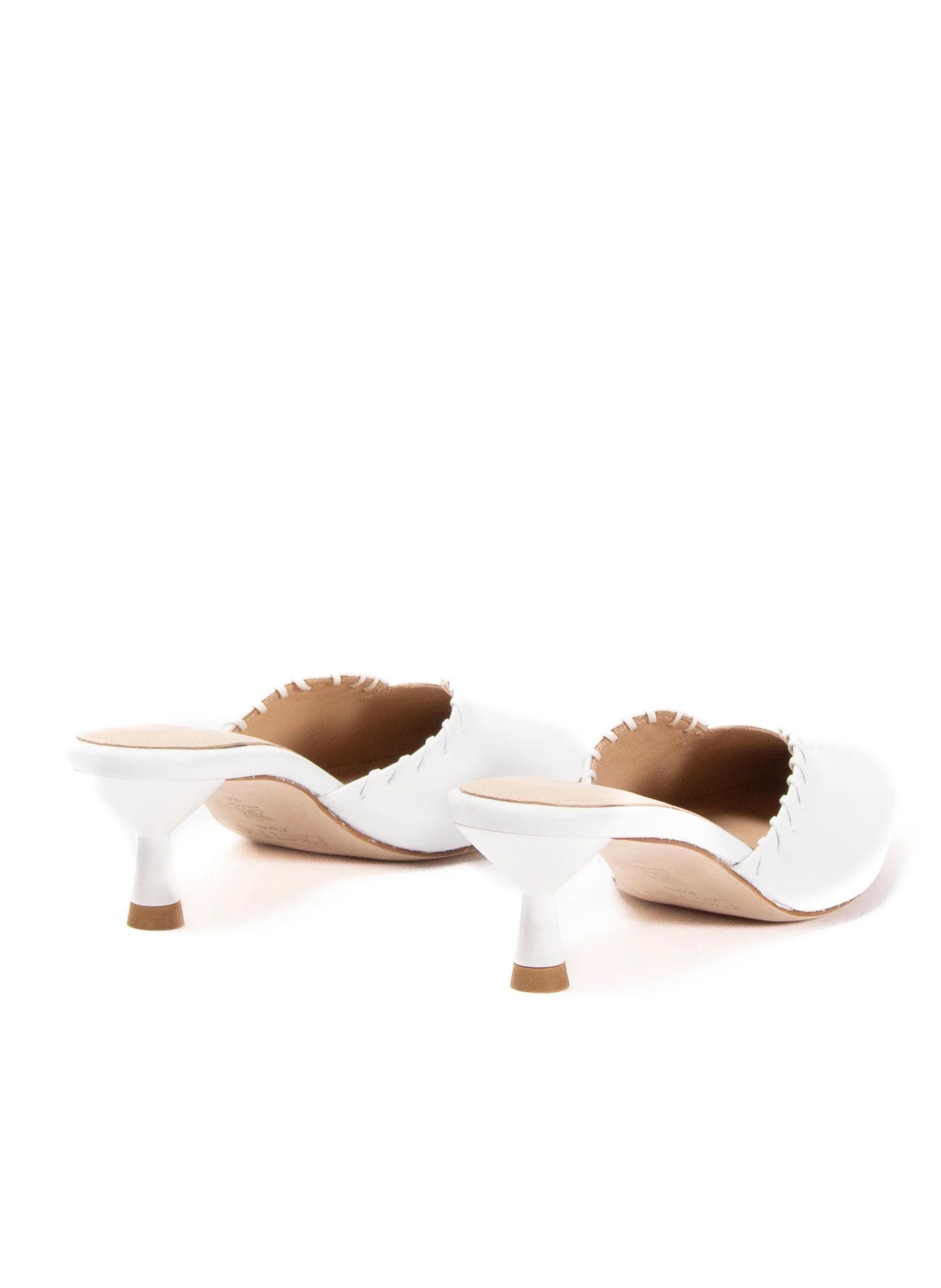 Mules Stitch White
