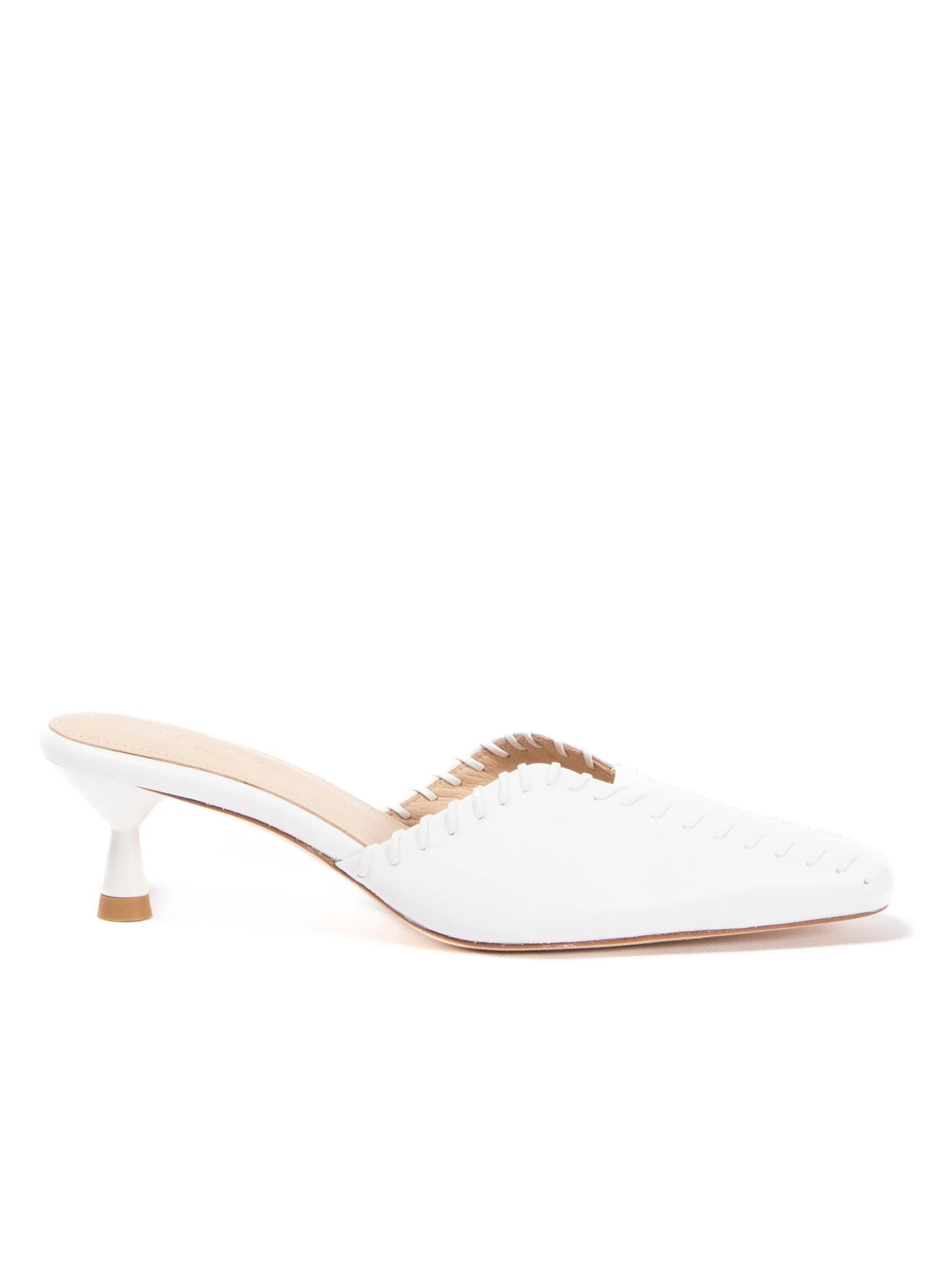 Mules Stitch White