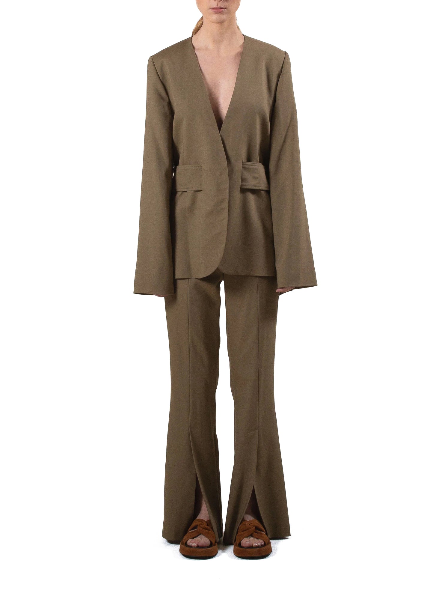 Tailored Trousers Khaki
