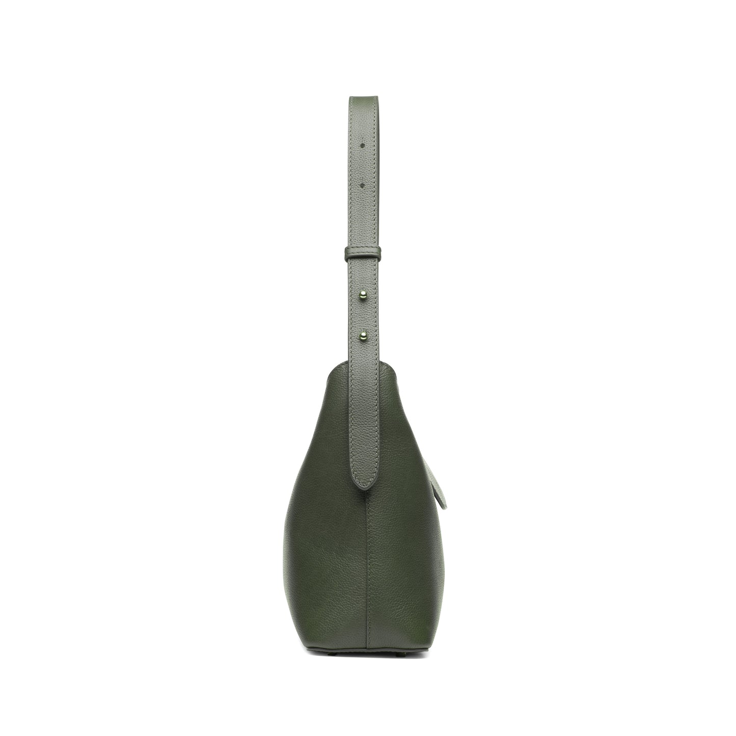Kitten Pebbled Leather Military Green