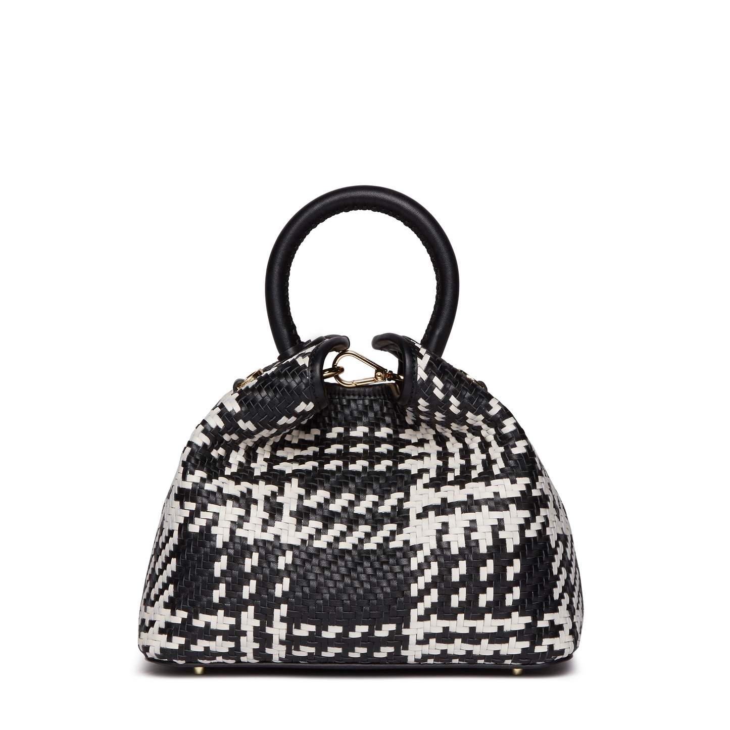 Baozi Woven Leather Black/White