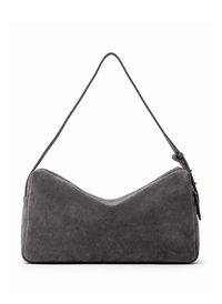 Trousse Large Suede Grey