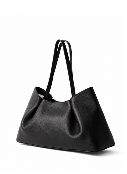 Dimple Tote Medium Pebbled Leather Black