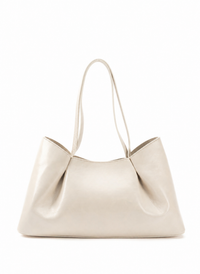 Dimple Tote Medium Vintage Leather Ivory