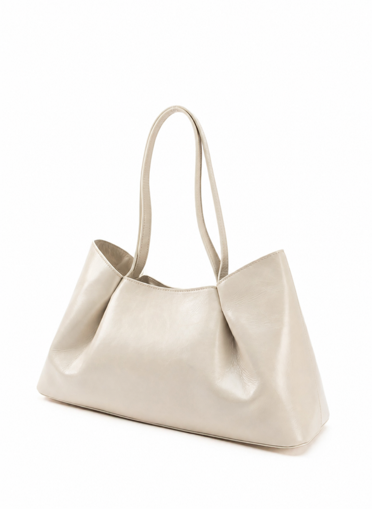 Dimple Tote Medium Vintage Leather Ivory