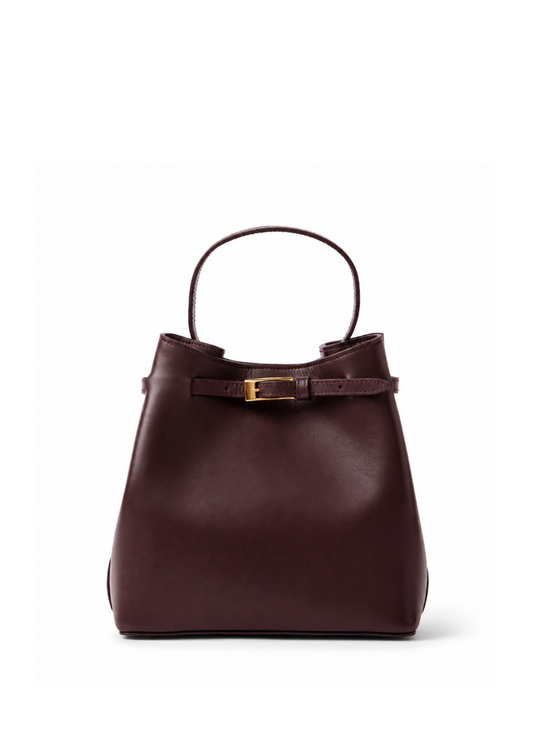 Belt Bag Small Leather Wine