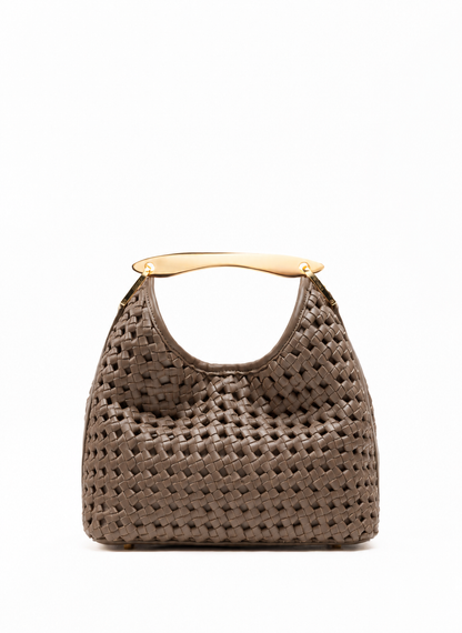 Small Boomerang Woven Leather Rock