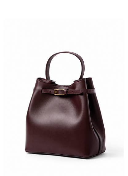 Belt Bag Small Leather Wine
