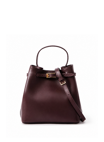 Belt Bag Small Leather Wine