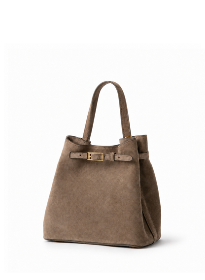 Belt Bag Small Suede Taupe