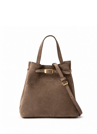 Belt Bag Small Suede Taupe