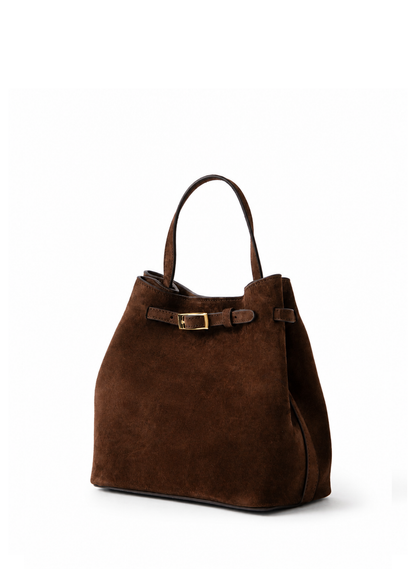 Belt Bag Small Suede Brownie