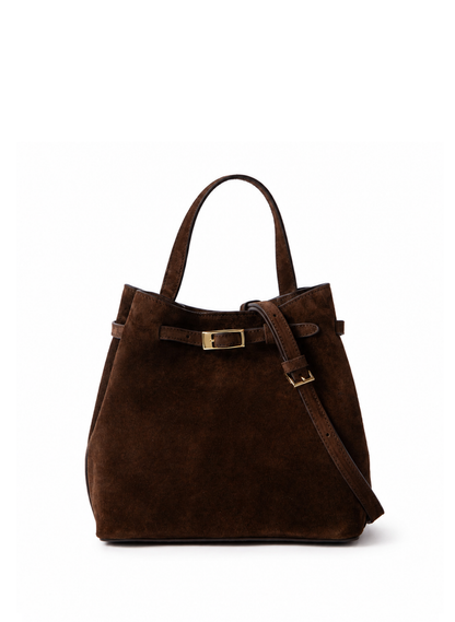 Belt Bag Small Suede Brownie