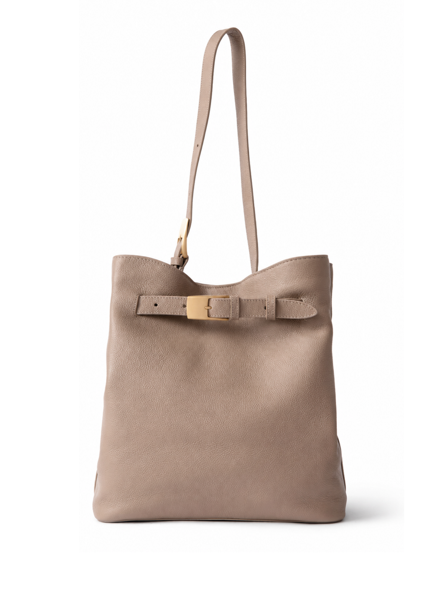 Belt Bag Pebbled Leather Taupe