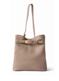 Belt Bag Pebbled Leather Taupe