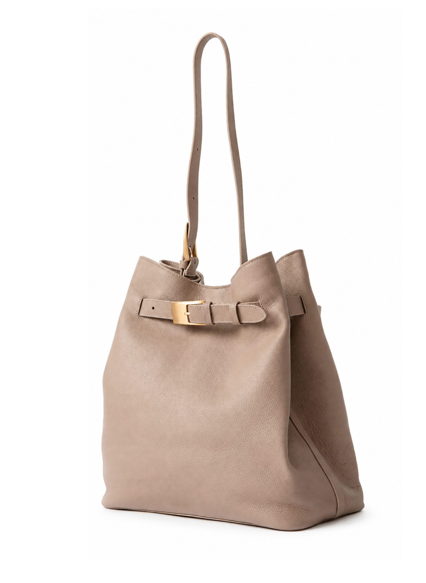 Belt Bag Pebbled Leather Taupe