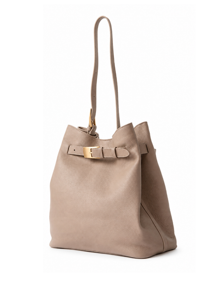 Belt Bag Pebbled Leather Taupe