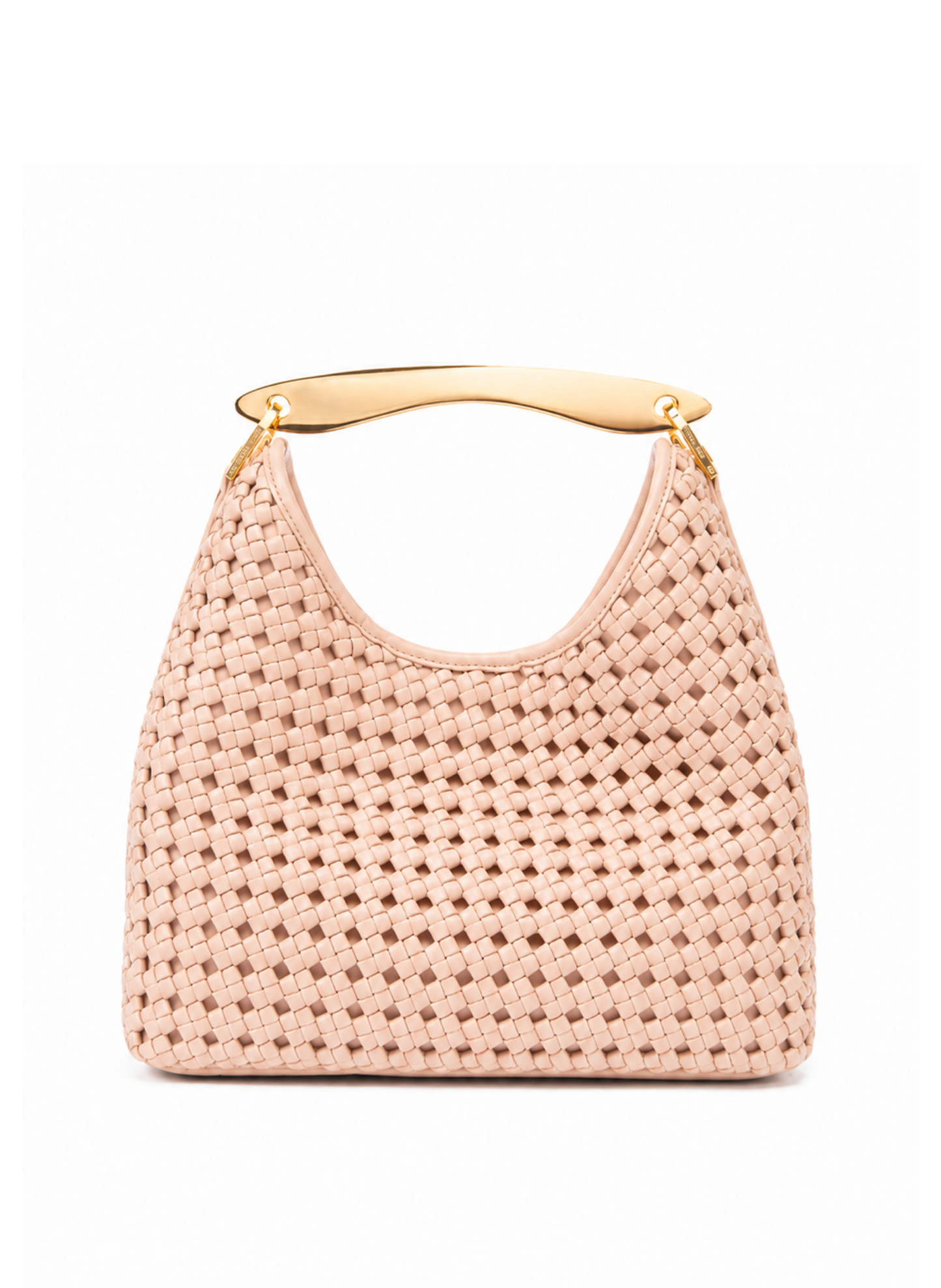 Boomerang Woven Leather Blush