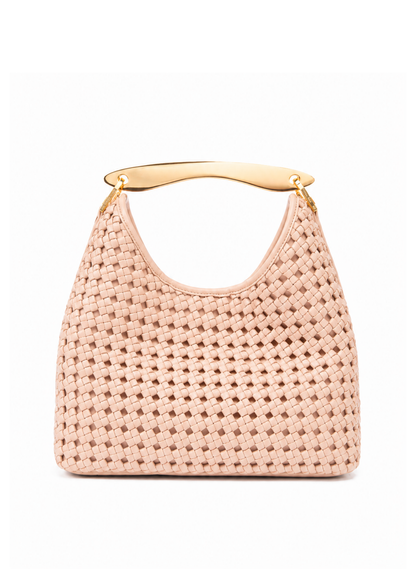 Boomerang Woven Leather Blush
