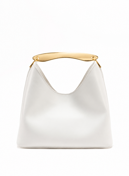 Boomerang Leather White - Gold