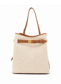 Belt Bag Canvas/Leather Ecru/Cognac