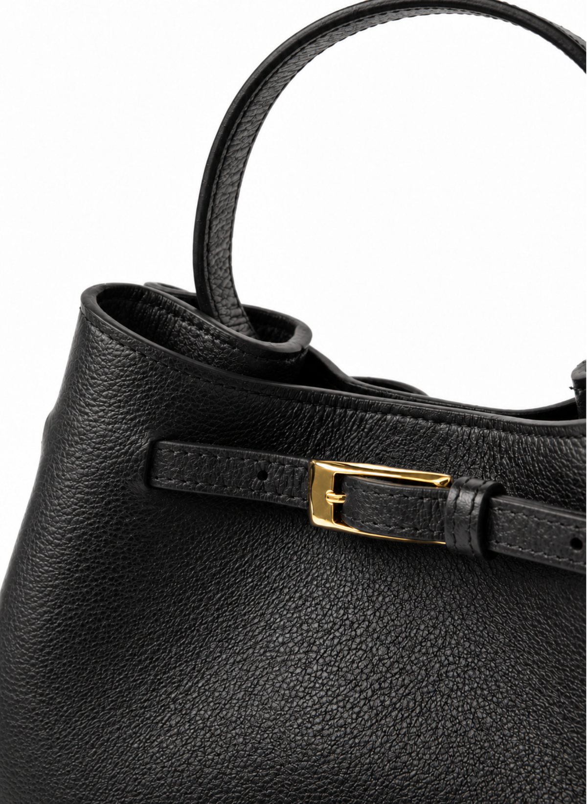 Belt Bag Small Pebbled Leather Black