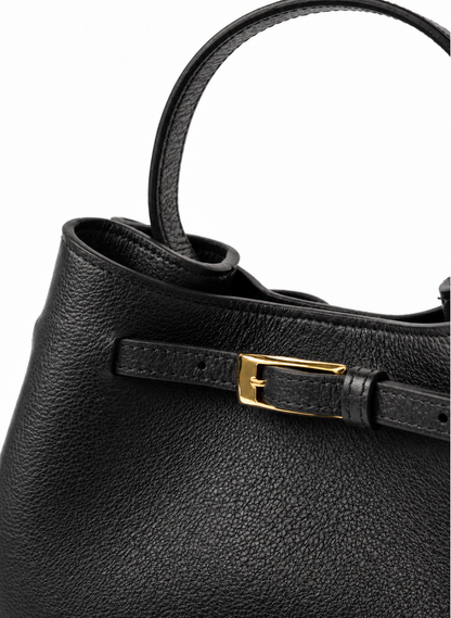 Belt Bag Small Pebbled Leather Black