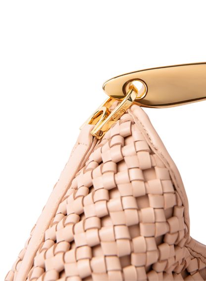 Boomerang Woven Leather Blush