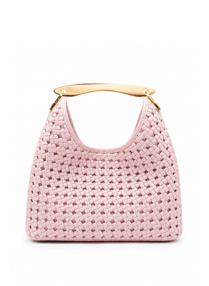 Boomerang Woven Leather Pink