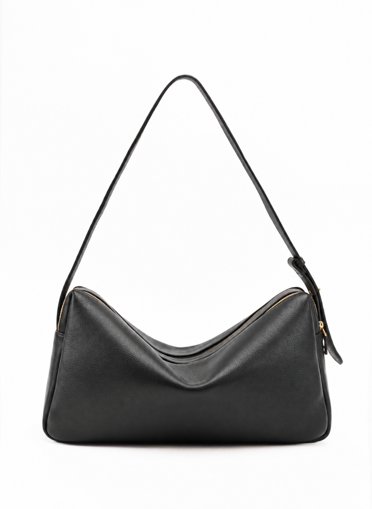 Trousse Large Pebbled Leather Black