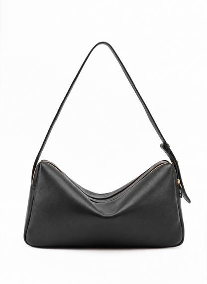 Trousse Large Pebbled Leather Black