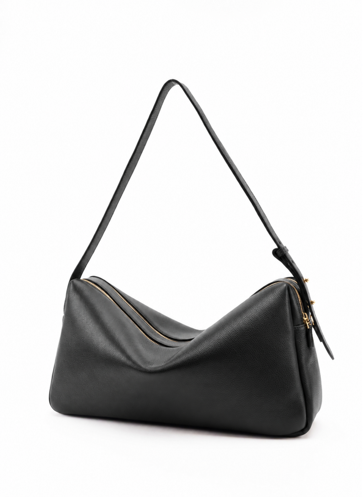 Trousse Large Pebbled Leather Black